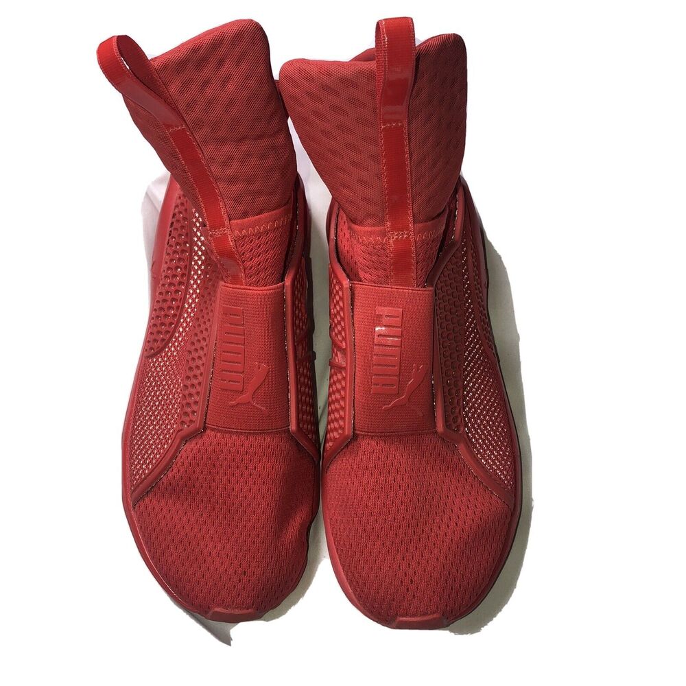 PUMA Fierce Sneakers Fenty Women Size 8.5‎ Red Core Quilted Training LaceLess